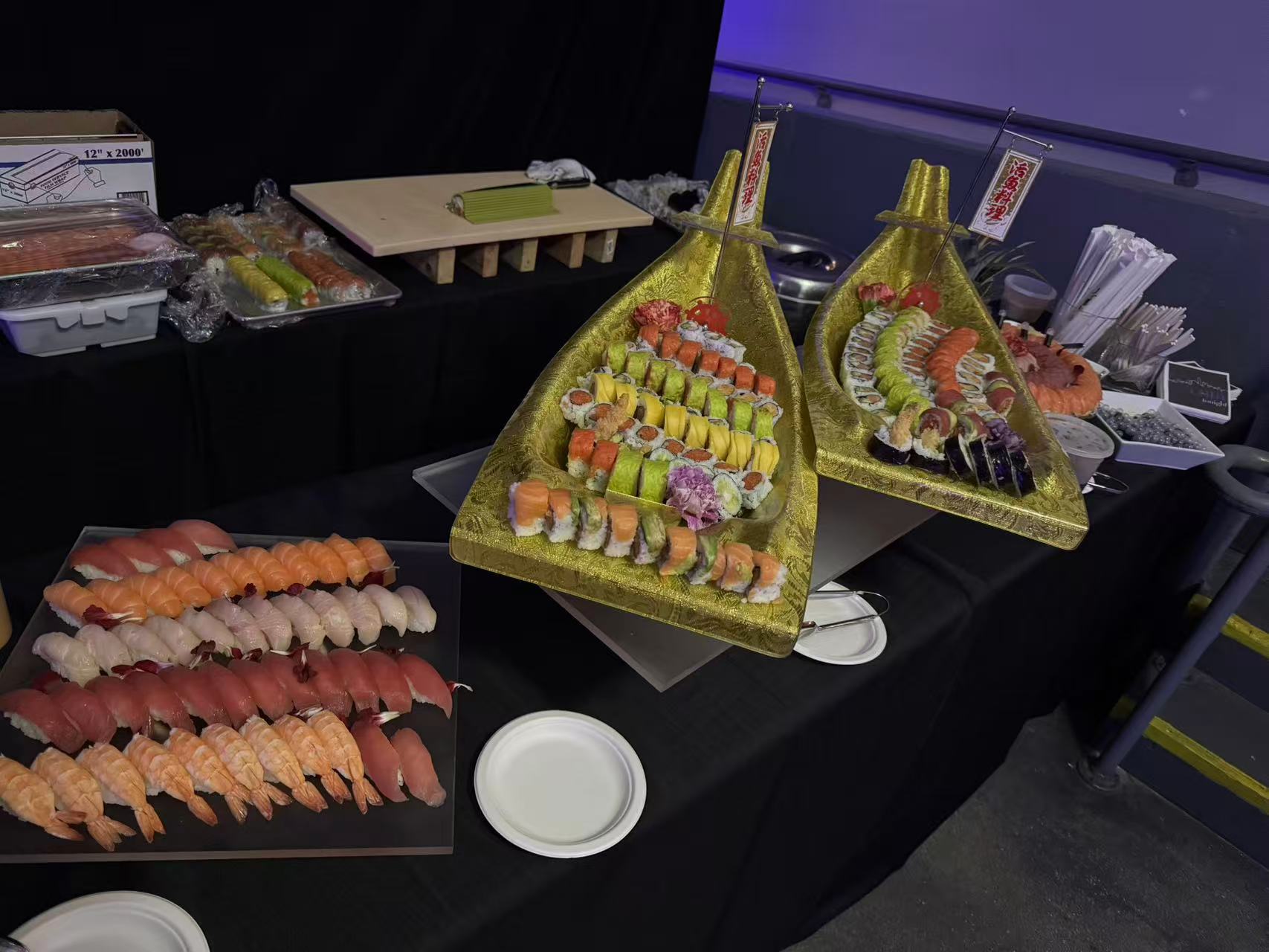 Chef preparing food for an event
